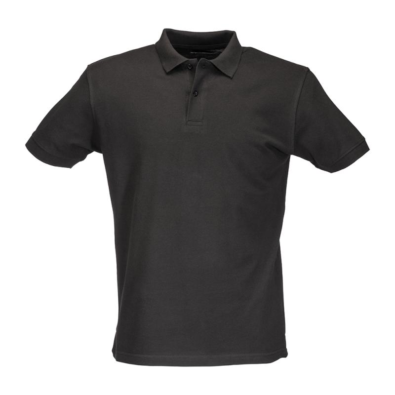 Polo piqué de algodón para hombre con manga corta.