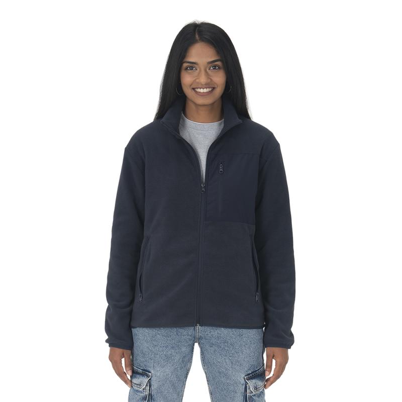 Sudadera unisex de micropolar en tejido de 240 g/m2 (100% poliéster reciclado)
