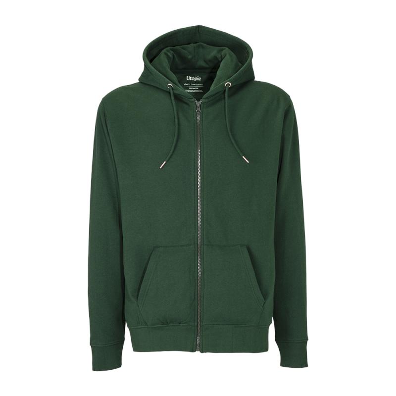 Tejido 100% regenerado. Sudadera unisex con capucha