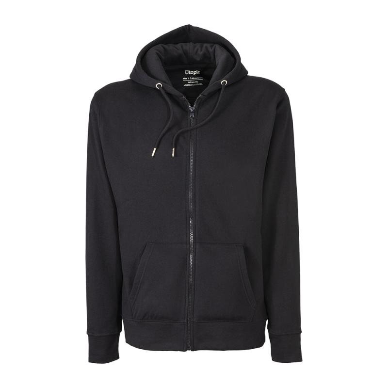 Tejido 100% regenerado. Sudadera unisex con capucha