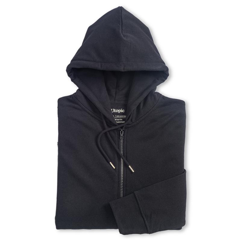 Tejido 100% regenerado. Sudadera unisex con capucha