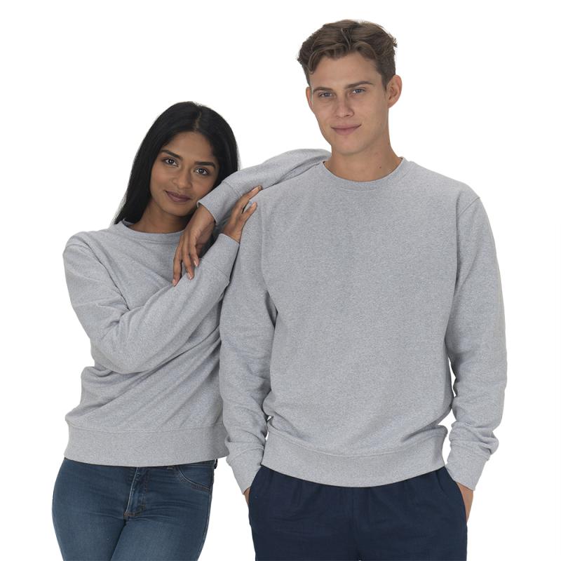 Sudadera cuello redondo algodón reciclado (tallas xs a xxl)