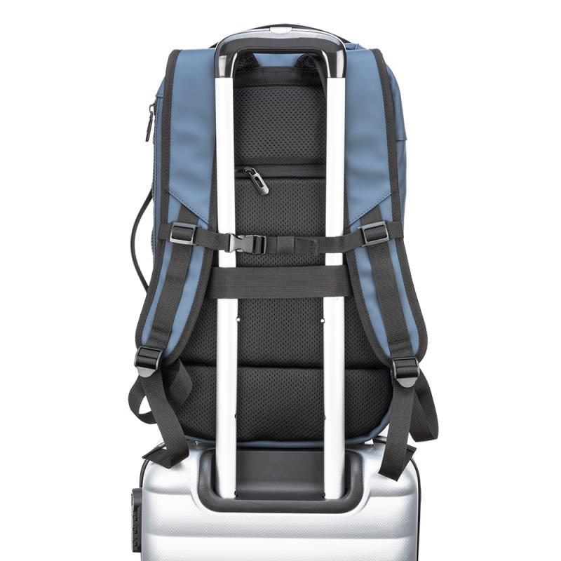 Mochila/maleta de viaje con compartimento para portátil (15") en PU suave