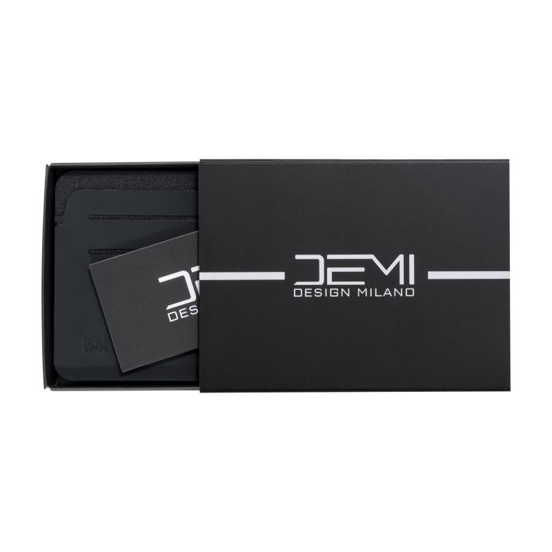 Tarjetero RFID de PU suave. Con seis compartimentos para tarjetas y logotipo RFID