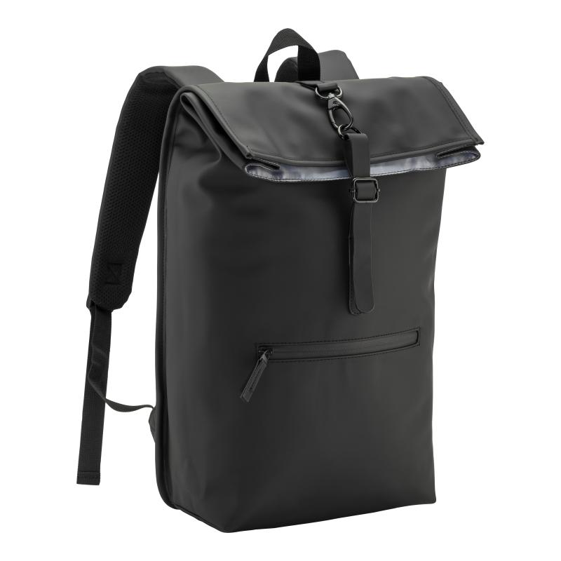 Mochila porta PC (15) en suave PU reciclado resistente al agua