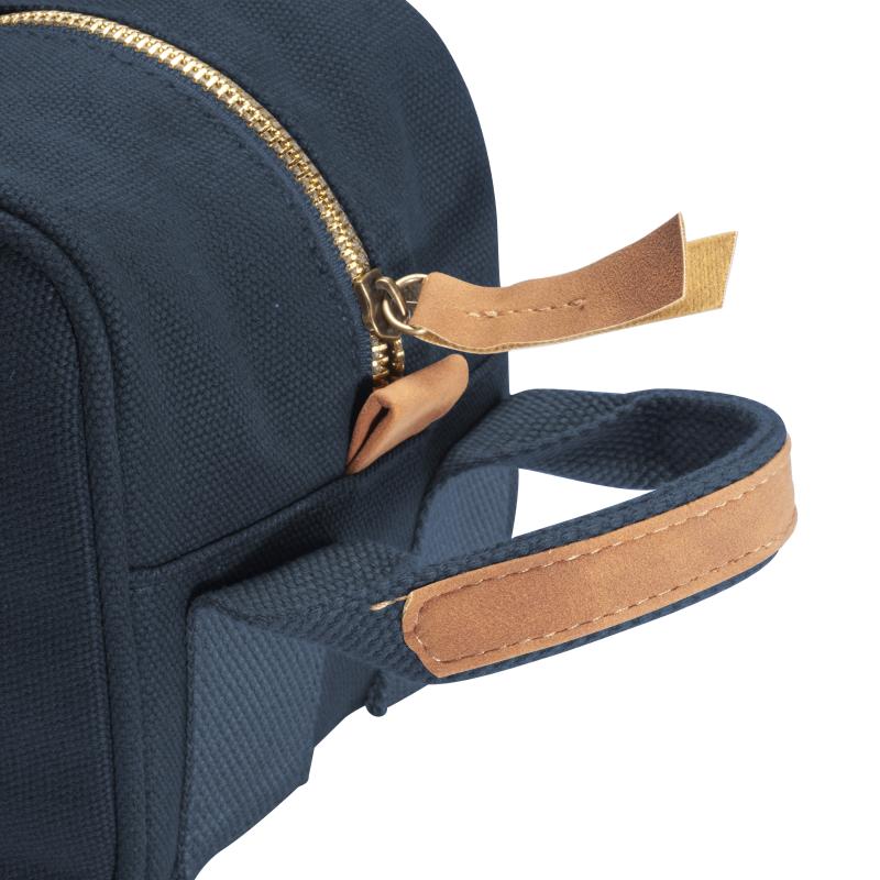 Estuche de lona reciclada con asa lateral