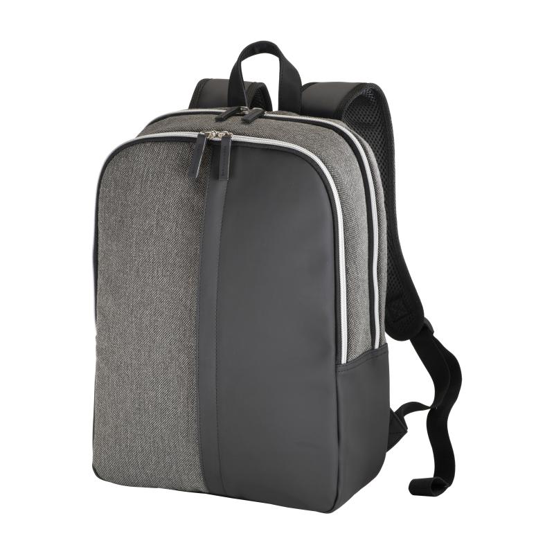 Mochila para Portatil en piel ecologicay algodon