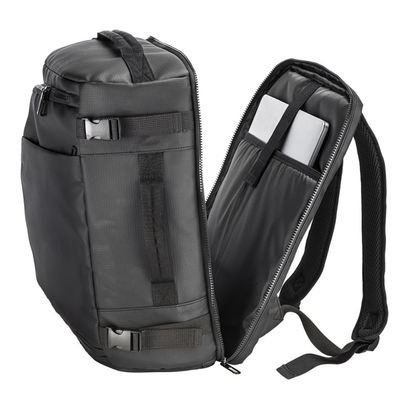 Mochila porta portatil 15 inch en poliester 600D con revestimiento PU water resistant