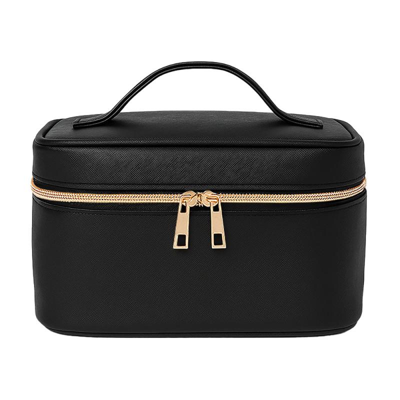 Neceser grande de piel sintética saffiano de grano fino en color pastel