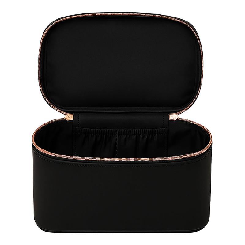 Neceser grande de piel sintética saffiano de grano fino en color pastel