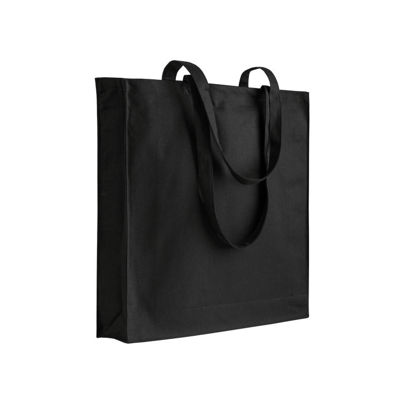 Bolsa shopper lisa de algodón reciclado de 220 g/m2