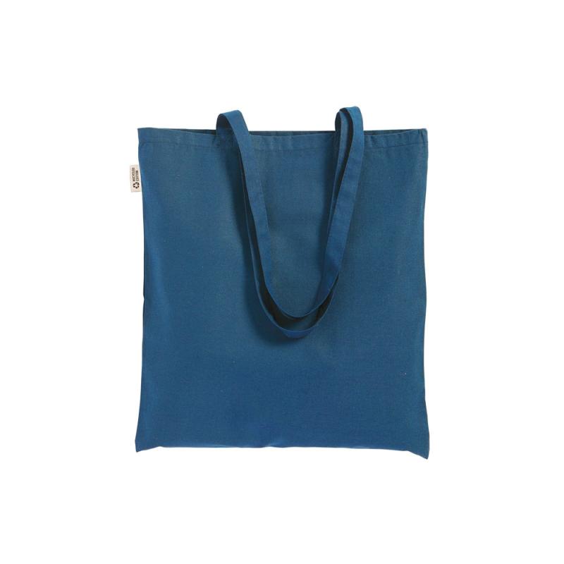 Bolsa shopper lisa de algodón reciclado de 220 g/m2