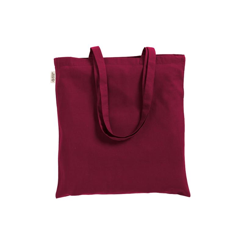 Bolsa shopper lisa de algodón reciclado de 220 g/m2