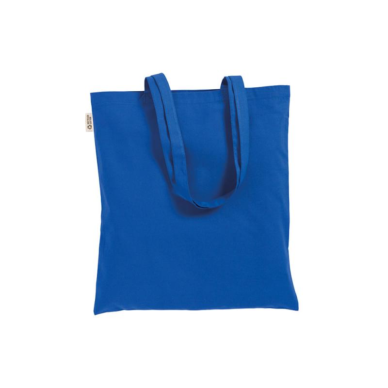 Bolsa shopper lisa de algodón reciclado de 220 g/m2