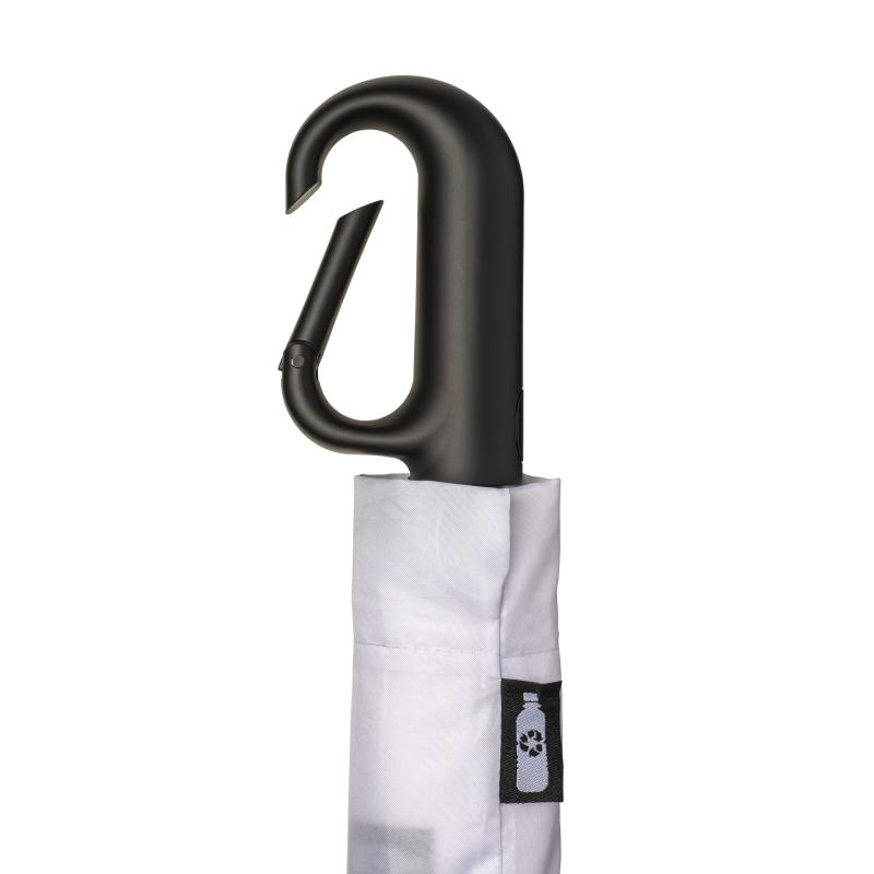 Paraguas automático R-PET con mango de mosquetón