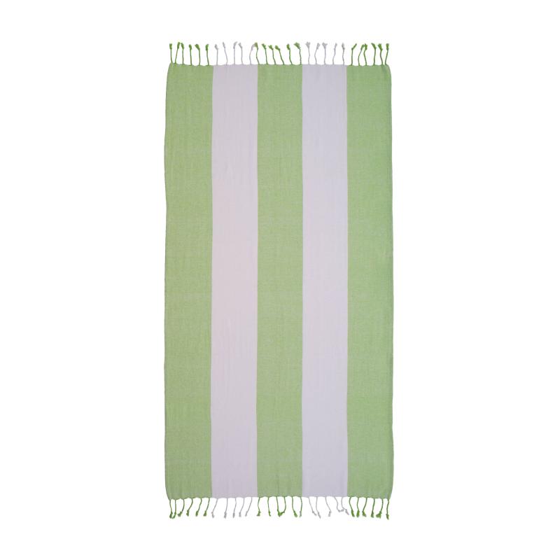 Toalla de playa de algodón reciclado de 180 g/m2 con certificado GRS