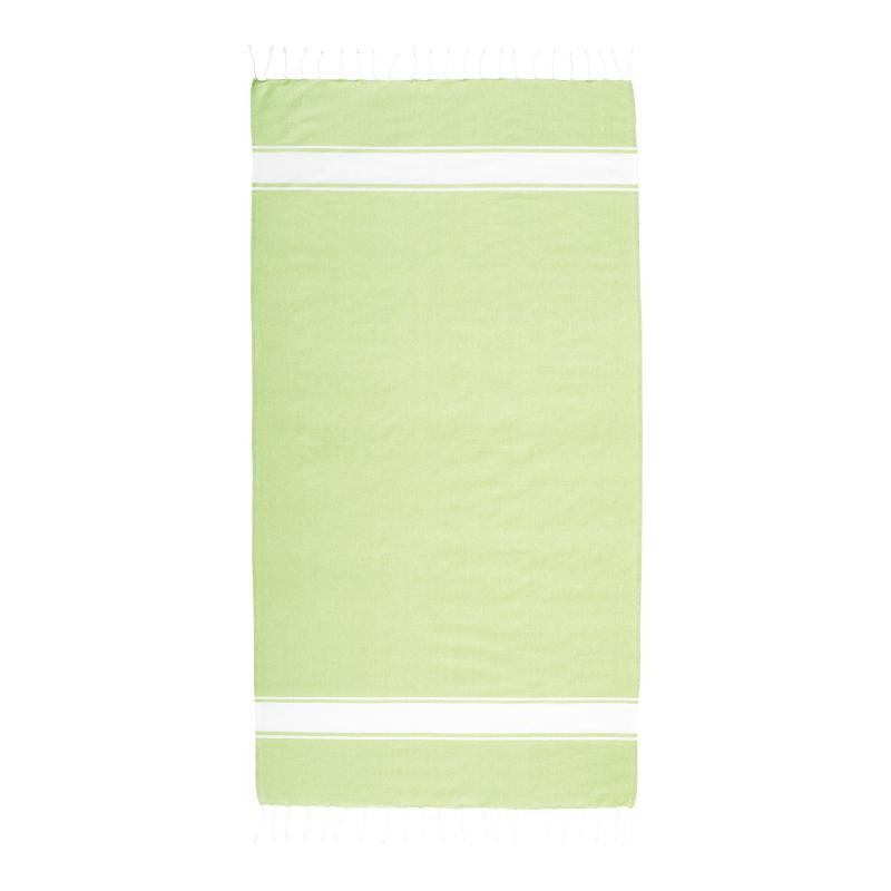 Toalla de playa de algodón reciclado de 150 g/m2 con certificado GRS