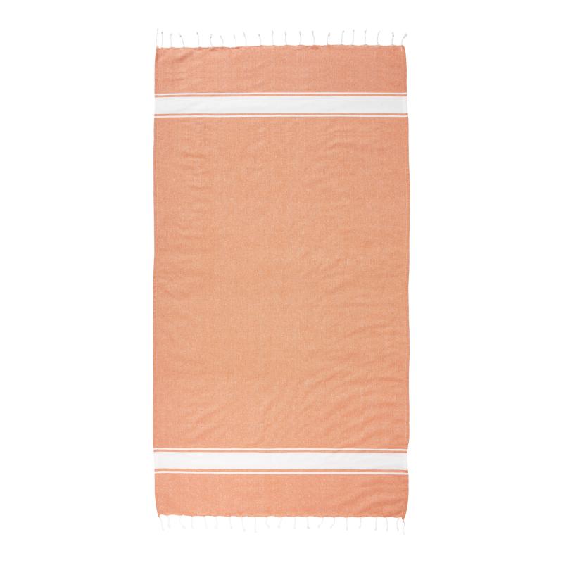 Toalla de playa de algodón reciclado de 150 g/m2 con certificado GRS