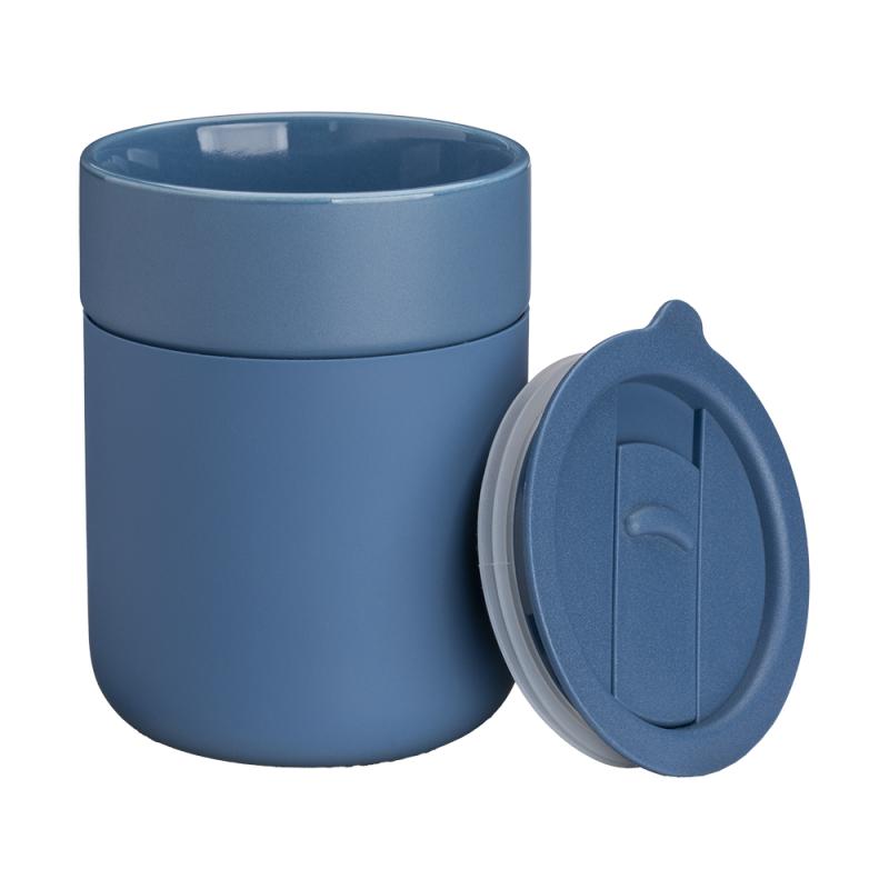 Taza de cerámica con revestimiento de silicona 300 ml