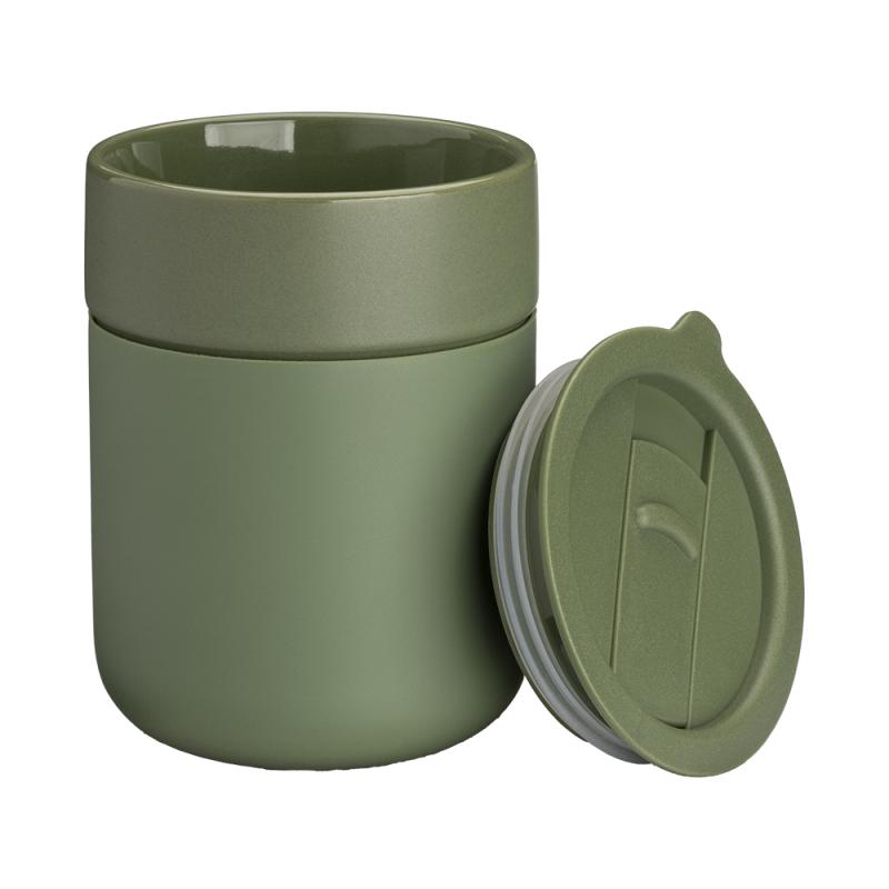 Taza de cerámica con revestimiento de silicona 300 ml