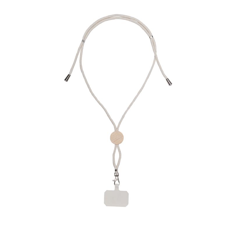 Cordón de algodón para tarjeta/teléfono móvil con etiqueta de personalización