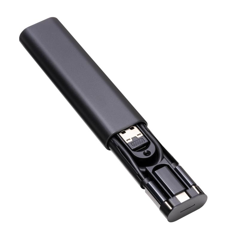 Juego de cables en estuche de plástico