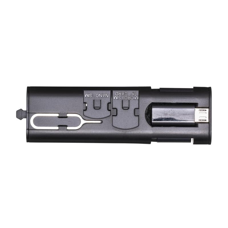 Juego de cables en estuche de plástico