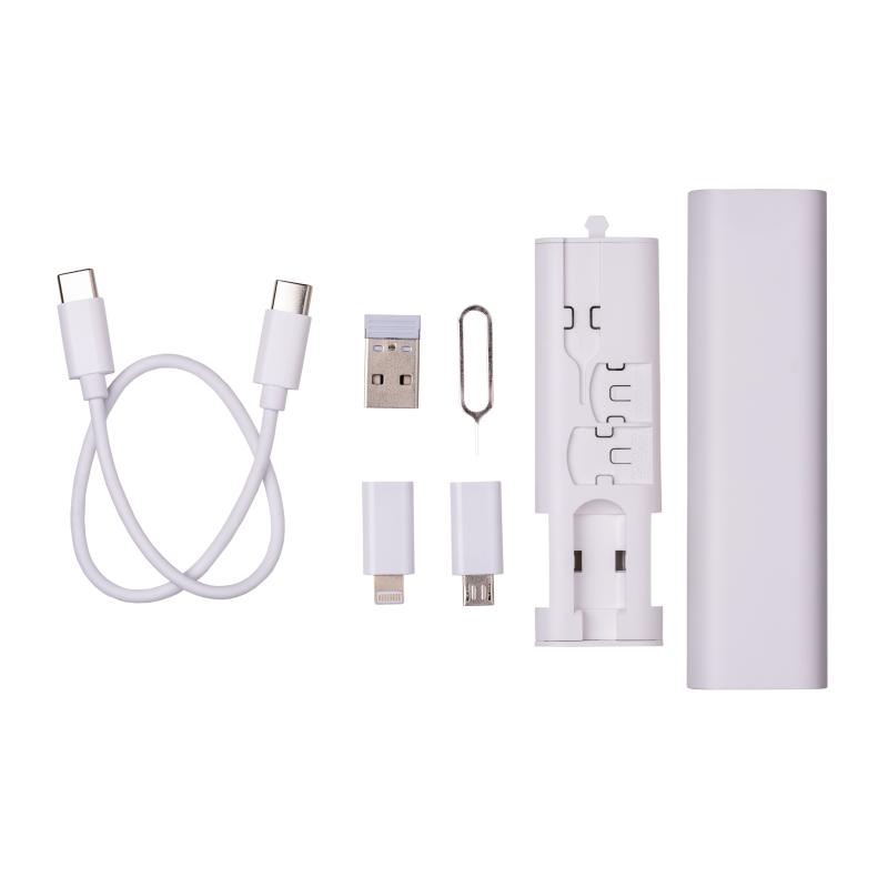 Juego de cables en estuche de plástico