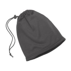 Calentador de cuello de poliéster de 210 g/unidad. Con cordón que lo convierte en gorro