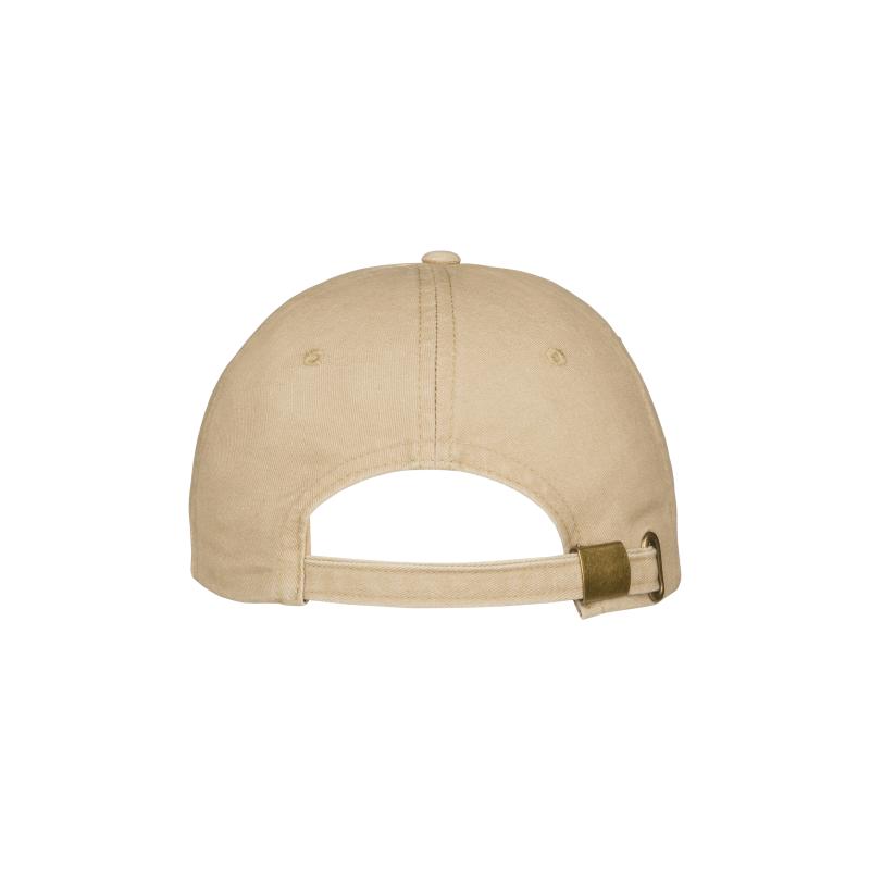 Gorra de béisbol de algodón lavado a la piedra de 260 g/m2, 6 paneles