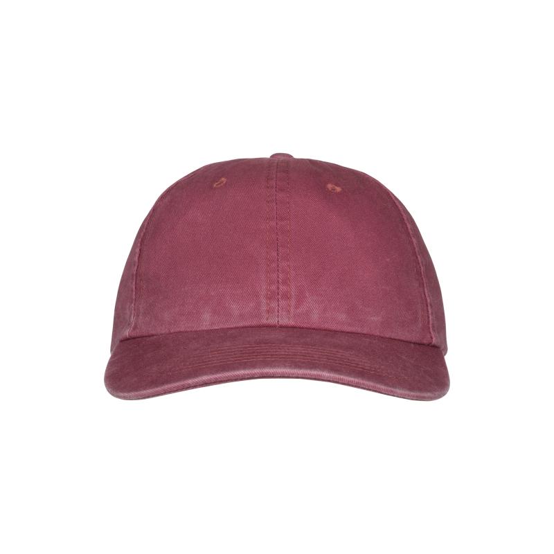 Gorra de béisbol de algodón lavado a la piedra de 260 g/m2, 6 paneles