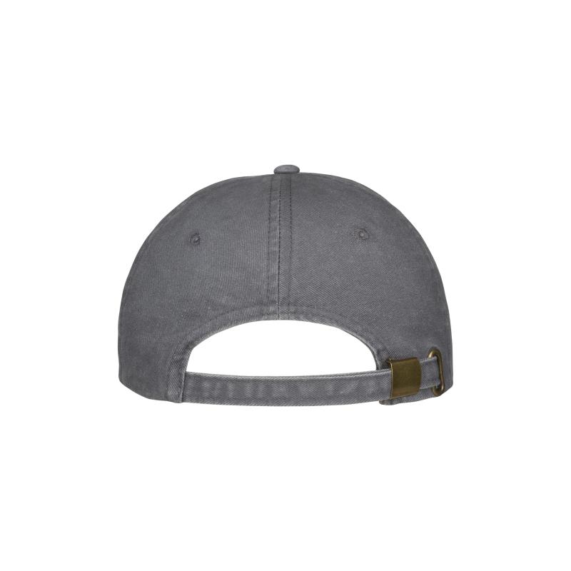 Gorra de béisbol de algodón lavado a la piedra de 260 g/m2, 6 paneles