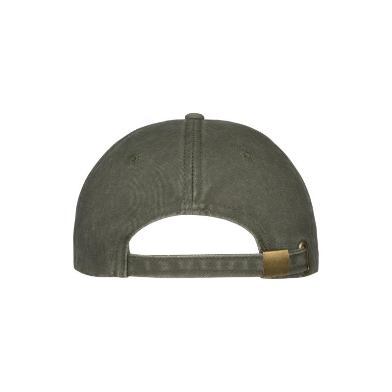 Gorra de béisbol de algodón lavado a la piedra de 260 g/m2, 6 paneles