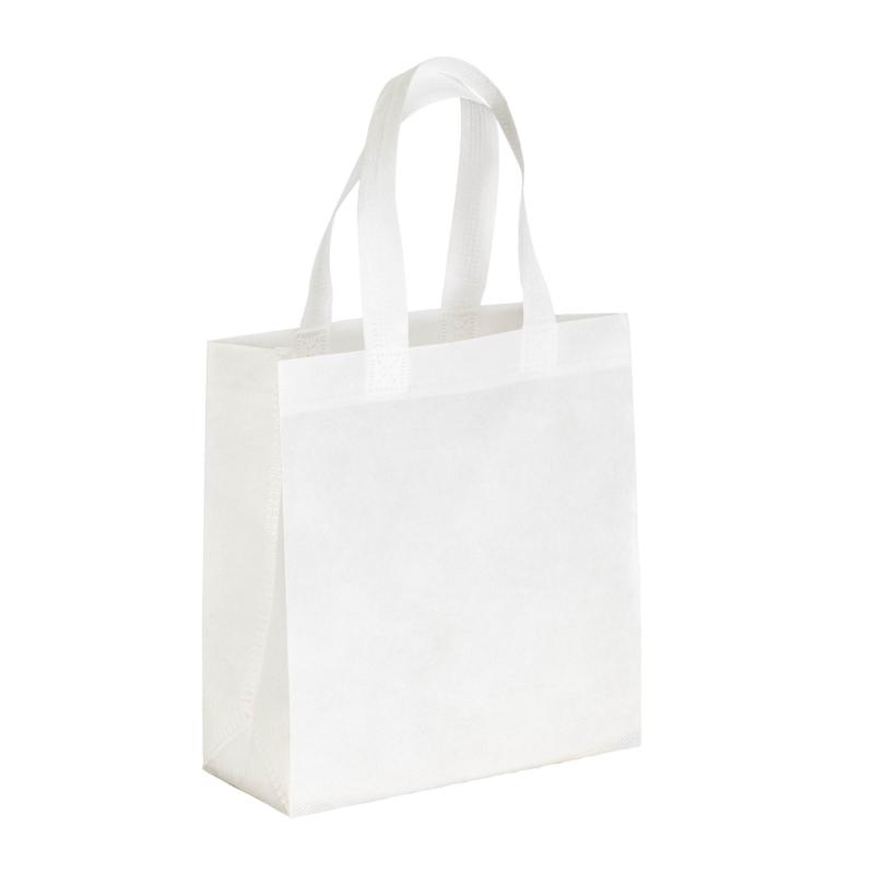 Bolsa shopper de PET reciclado termosellado de 80 g/m2 (TNT R-PET)