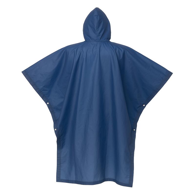 Poncho impermeable de PEVA reciclado. Embutido en bolsa de PET reciclado