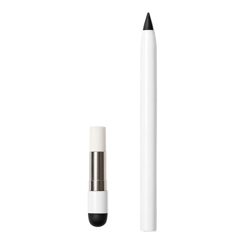 Lápiz de aluminio borrable de larga duración, con goma de borrar táctil