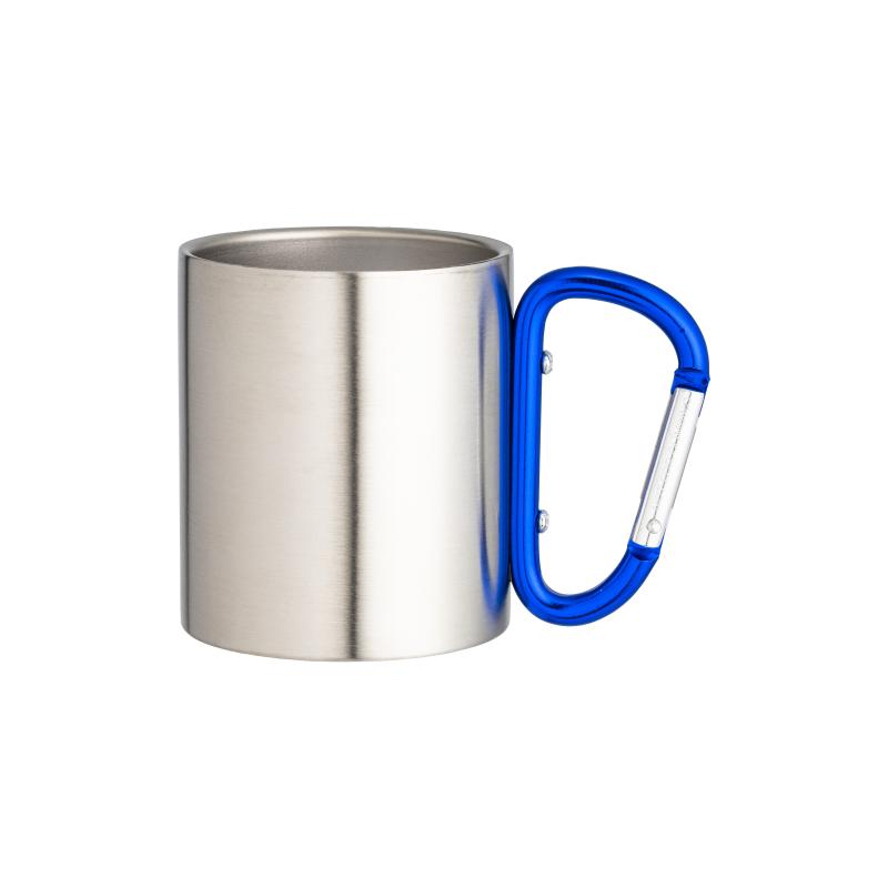 Vaso de acero con asa de mosquetón de aluminio, 200 ml