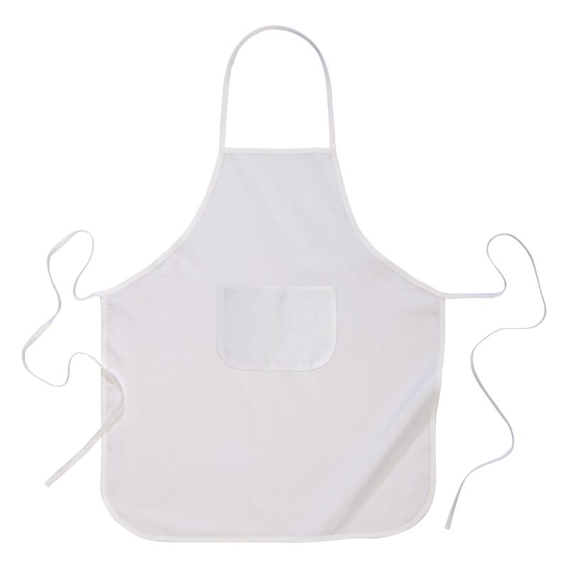 Delantal largo de cocina con bolsillo frontal de poliéster reciclado R-PET, 60x90 cm