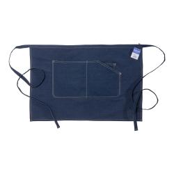 Delantal de camarero de algodón vaquero denim reciclado .