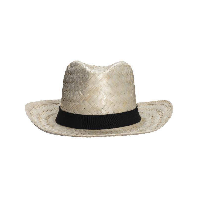 Sombrero de paja con banda elástica personalizable de 3 cm