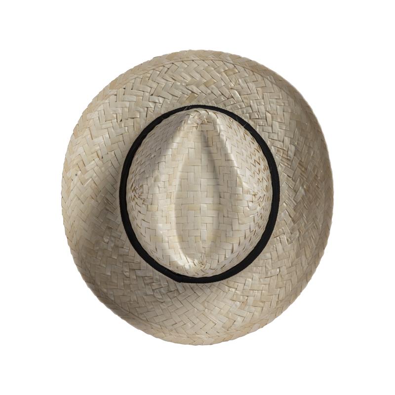 Sombrero de paja con banda elástica personalizable de 3 cm