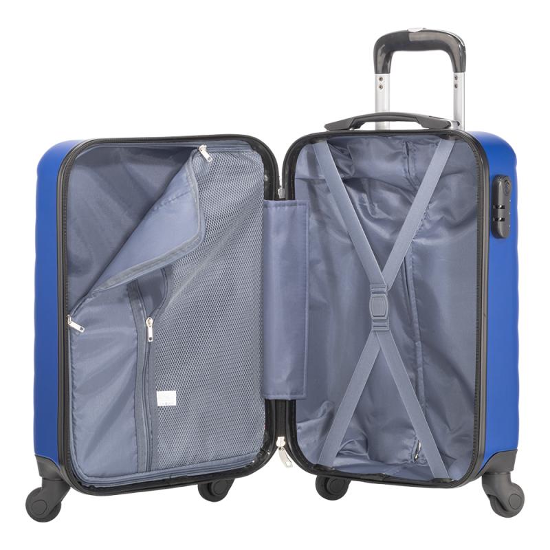 Carro rígido de ABS de 20 pulgadas con cierre de seguridad y 4 ruedas giratorias