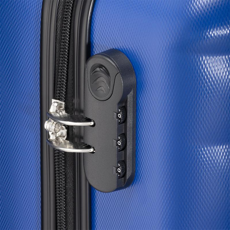 Carro rígido de ABS de 20 pulgadas con cierre de seguridad y 4 ruedas giratorias