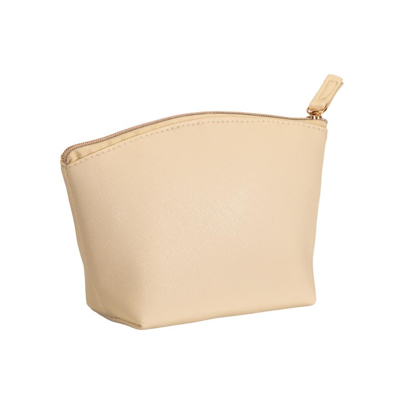 Estuche de belleza multiusos de PU saffiano de grano fino