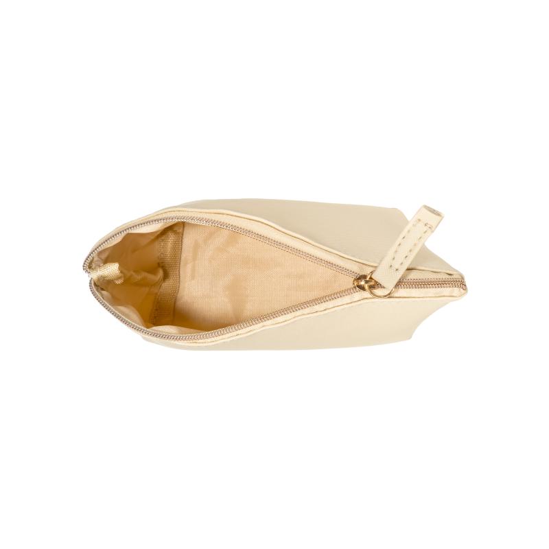 Estuche de belleza multiusos de PU saffiano de grano fino