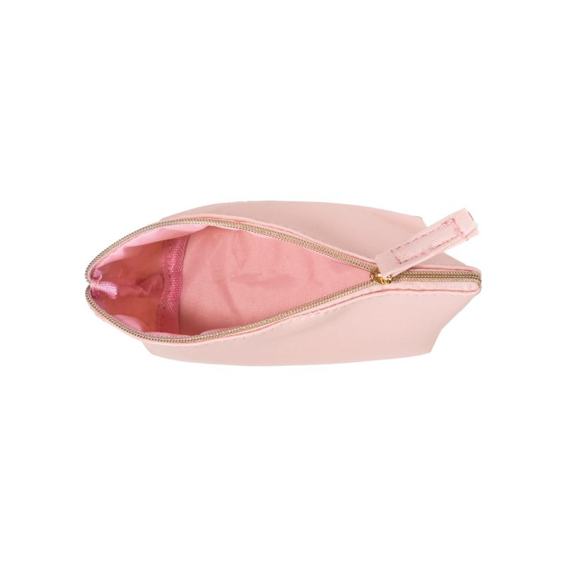 Estuche de belleza multiusos de PU saffiano de grano fino