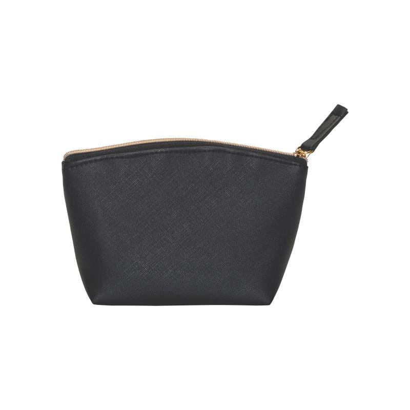 Estuche de belleza multiusos de PU saffiano de grano fino