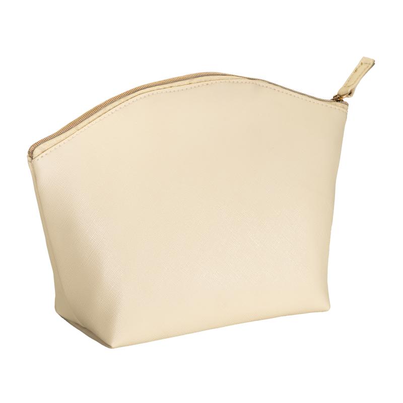 Estuche de belleza multiusos de PU saffiano de grano fino