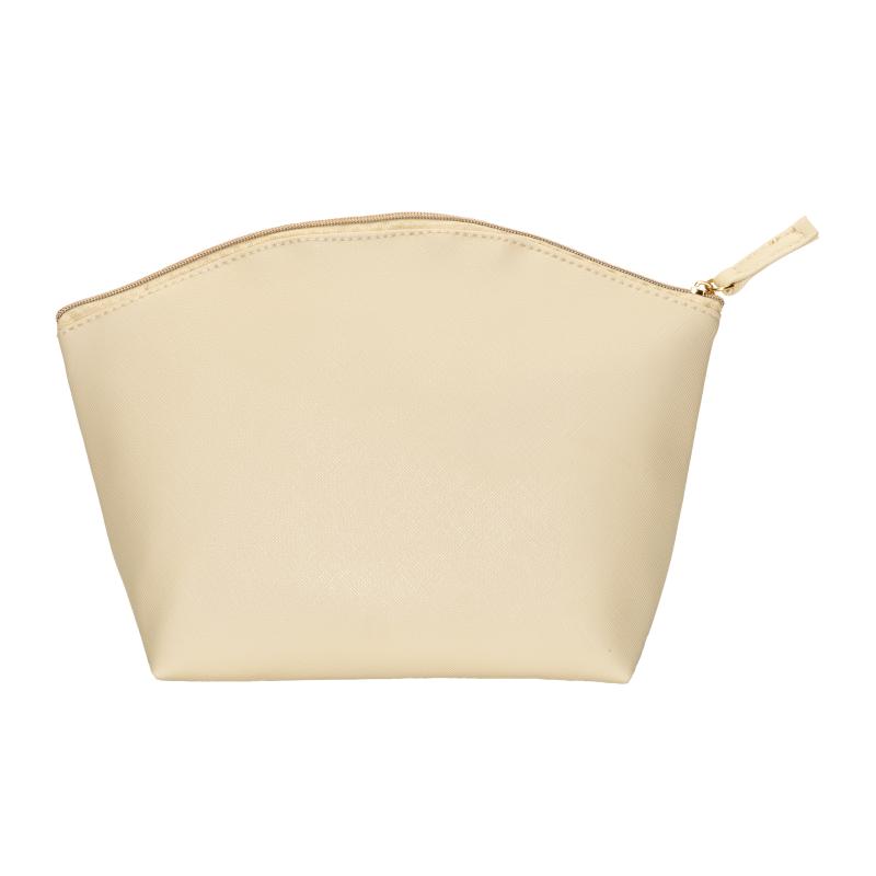 Estuche de belleza multiusos de PU saffiano de grano fino