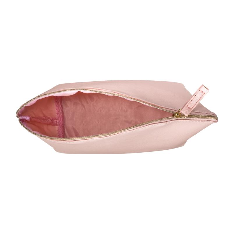 Estuche de belleza multiusos de PU saffiano de grano fino